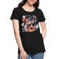 Flower Horse 18 - Frauen Premium Bio T-Shirt - Schwarz