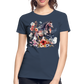 Flower Horse 18 - Frauen Premium Bio T-Shirt - Navy