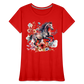 Flower Horse 18 - Frauen Premium Bio T-Shirt - Rot