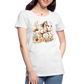 Flower Horse 10 - Frauen Premium Bio T-Shirt - Weiß