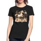 Flower Horse 10 - Frauen Premium Bio T-Shirt - Schwarz