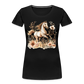 Flower Horse 10 - Frauen Premium Bio T-Shirt - Schwarz