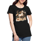 Flower Horse 10 - Frauen Premium Bio T-Shirt - Schwarz