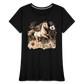 Flower Horse 10 - Frauen Premium Bio T-Shirt - Schwarz