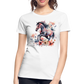 Flower Horse 16 - Frauen Premium Bio T-Shirt - Weiß