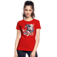 Flower Horse 16 - Frauen Premium Bio T-Shirt - Rot