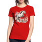 Flower Horse 13 - Frauen Premium Bio T-Shirt - Rot