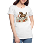 Flower Horse 8 - Frauen Premium Bio T-Shirt - Weiß