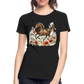 Flower Horse 8 - Frauen Premium Bio T-Shirt - Schwarz