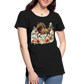 Flower Horse 8 - Frauen Premium Bio T-Shirt - Schwarz