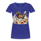 Flower Horse 8 - Frauen Premium Bio T-Shirt - Königsblau