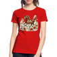 Flower Horse 8 - Frauen Premium Bio T-Shirt - Rot