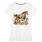 Flower Horse 7 - Frauen Premium Bio T-Shirt - Weiß