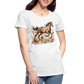 Flower Horse 7 - Frauen Premium Bio T-Shirt - Weiß