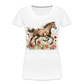 Flower Horse 7 - Frauen Premium Bio T-Shirt - Weiß