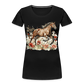 Flower Horse 7 - Frauen Premium Bio T-Shirt - Schwarz