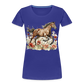 Flower Horse 7 - Frauen Premium Bio T-Shirt - Königsblau