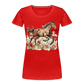 Flower Horse 7 - Frauen Premium Bio T-Shirt - Rot