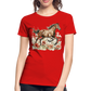 Flower Horse 7 - Frauen Premium Bio T-Shirt - Rot