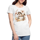 Flower Horse 5 - Frauen Premium Bio T-Shirt - Weiß