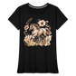 Flower Horse 5 - Frauen Premium Bio T-Shirt - Schwarz