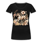 Flower Horse 5 - Frauen Premium Bio T-Shirt - Schwarz