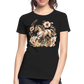 Flower Horse 5 - Frauen Premium Bio T-Shirt - Schwarz