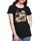 Flower Horse 5 - Frauen Premium Bio T-Shirt - Schwarz