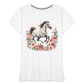 Flower Horse 14 - Frauen Premium Bio T-Shirt - Weiß