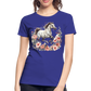 Flower Horse 14 - Frauen Premium Bio T-Shirt - Königsblau