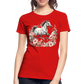 Flower Horse 14 - Frauen Premium Bio T-Shirt - Rot