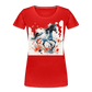 Flower Horse 20 - Frauen Premium Bio T-Shirt - Rot