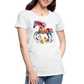 Flower Horse 19 - Frauen Premium Bio T-Shirt - Weiß