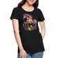 Flower Horse 19 - Frauen Premium Bio T-Shirt - Schwarz