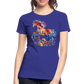 Flower Horse 19 - Frauen Premium Bio T-Shirt - Königsblau