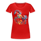 Flower Horse 19 - Frauen Premium Bio T-Shirt - Rot