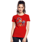 Flower Horse 19 - Frauen Premium Bio T-Shirt - Rot