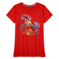 Flower Horse 19 - Frauen Premium Bio T-Shirt - Rot