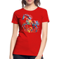 Flower Horse 19 - Frauen Premium Bio T-Shirt - Rot