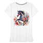 Flower Horse 15 - Frauen Premium Bio T-Shirt - Weiß