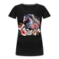 Flower Horse 15 - Frauen Premium Bio T-Shirt - Schwarz