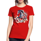 Flower Horse 15 - Frauen Premium Bio T-Shirt - Rot