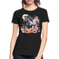 Flower Horse 17 - Frauen Premium Bio T-Shirt - Schwarz