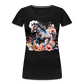 Flower Horse 17 - Frauen Premium Bio T-Shirt - Schwarz