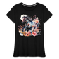 Flower Horse 17 - Frauen Premium Bio T-Shirt - Schwarz