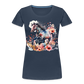 Flower Horse 17 - Frauen Premium Bio T-Shirt - Navy