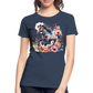 Flower Horse 17 - Frauen Premium Bio T-Shirt - Navy