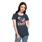 Flower Horse 17 - Frauen Premium Bio T-Shirt - Navy