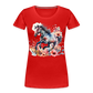 Flower Horse 17 - Frauen Premium Bio T-Shirt - Rot