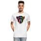 Schimpanse Grafitti - Männer Premium Bio T-Shirt - Weiß